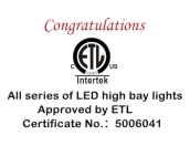 Aprobación del certificado ETL